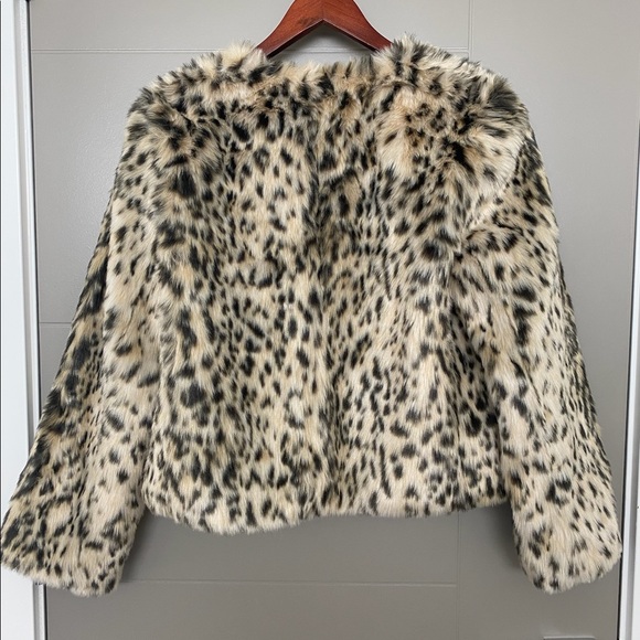 J.Crew faux fur Leopard Jacket- NWT 🐆 - Picture 4 of 12